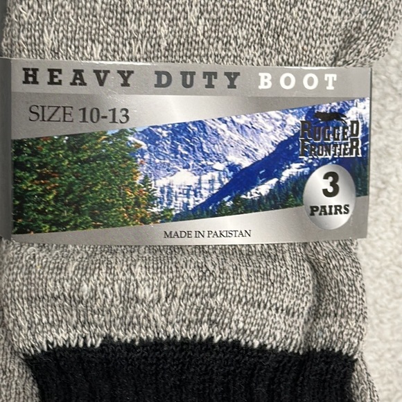 NWT Rugged Frontier 3 Pairs Heavy Duty Boot Socks size 10-13 - Picture 2 of 6